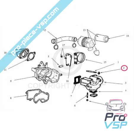 Lombardini exhaust nut focs y progress