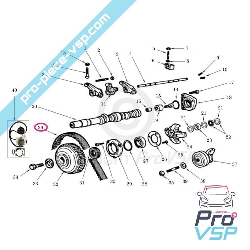 KIT DISTRIBUZIONE E POMPA ACQUA ORIGINALE LOMBARDINI LDW502 E