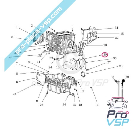 Rear bearing joint