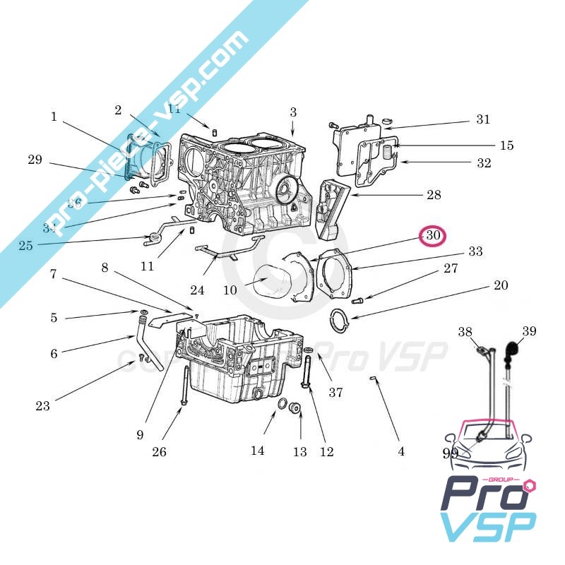 Rear bearing joint