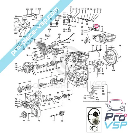 Pompă mecanică diesel pentru motor Lombardini Focs