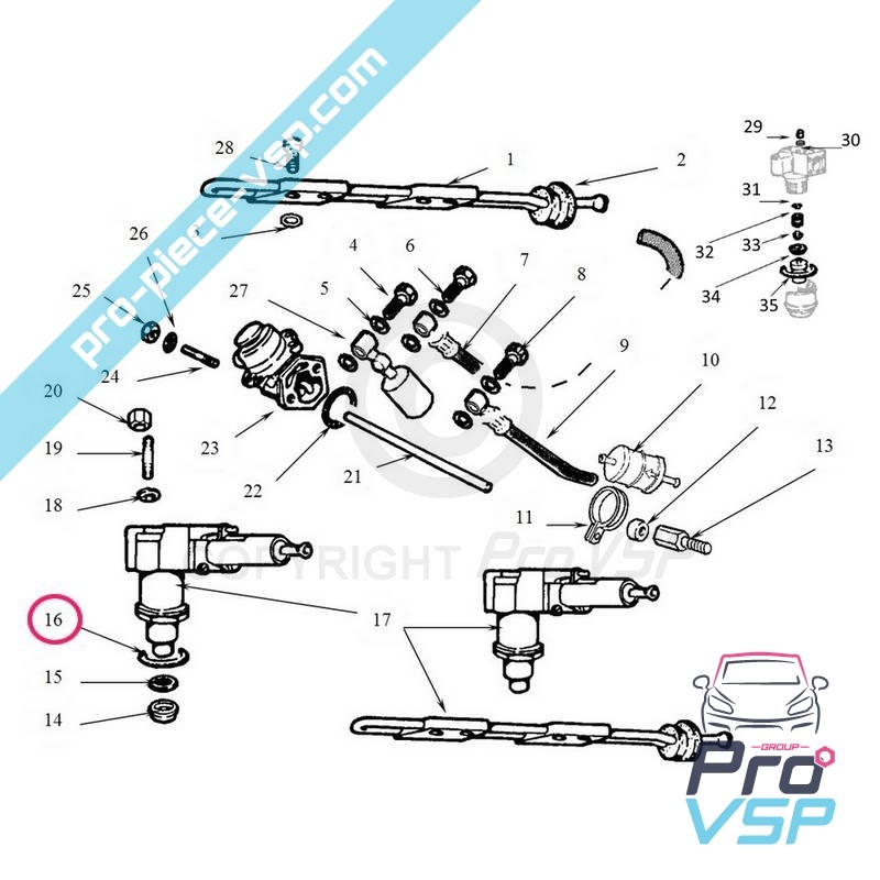 Joint torique d'injecteur pompe