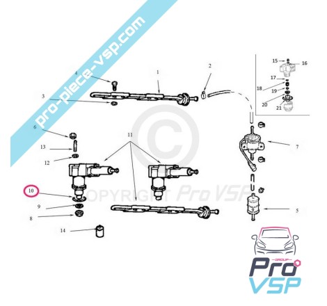 Injector joint pump