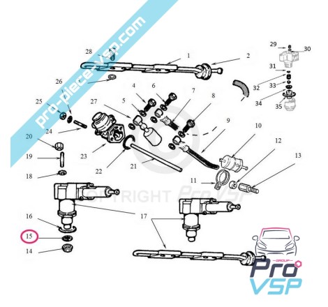 Joint cuivre d'injecteur lombardini focs et progress