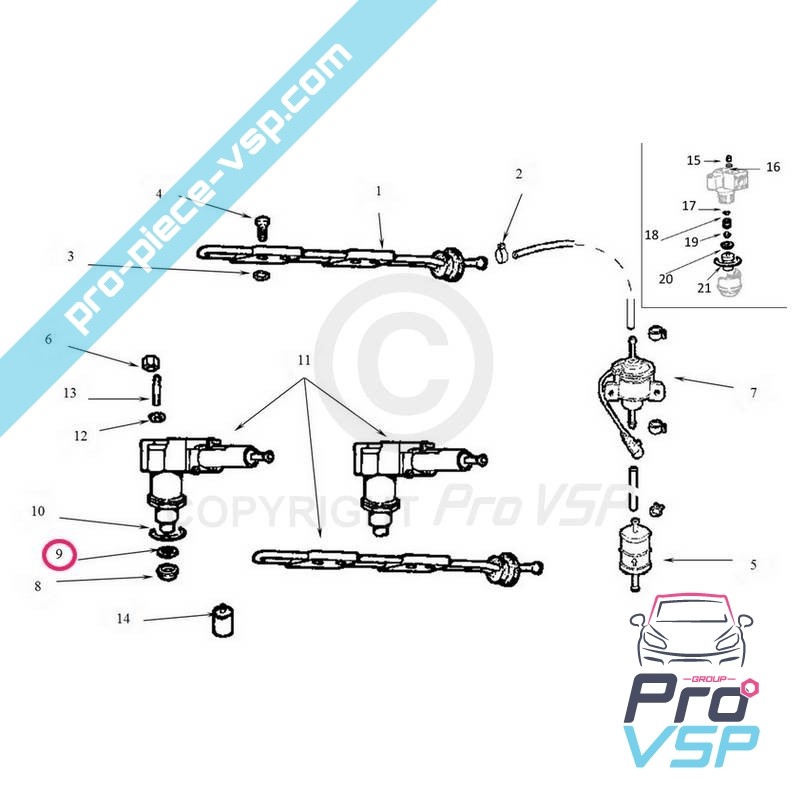 Injector copper seal