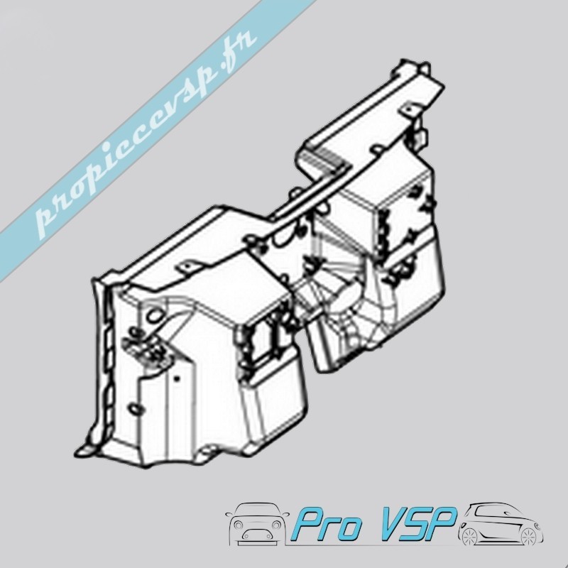 Front apron for binding js50 js50l microcar mgo 3 ( climatisation )