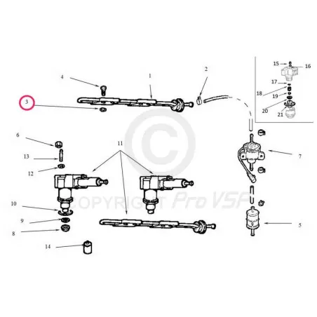 O-Ring Rampin dieselhalkaisija 8