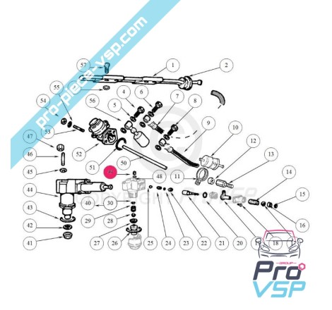 Clapet anti retour d'injecteur pompe bloc alu