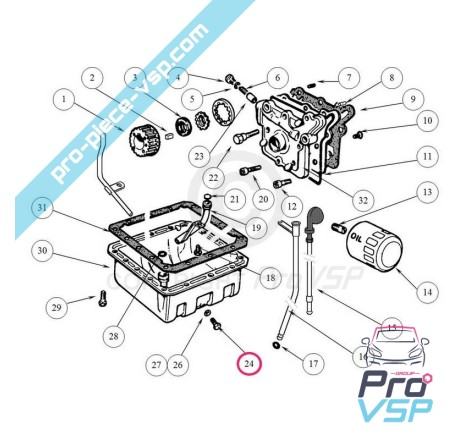 Lombardini drenagem plug focs
