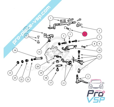 Ressort de rappel injecteur pompe Lombardini Focs