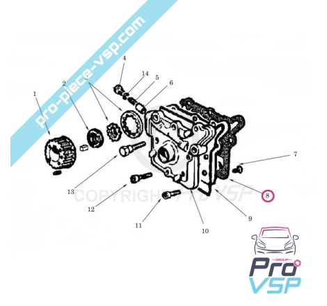 Oil pump gasket