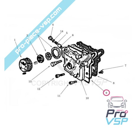 Oil pump coil