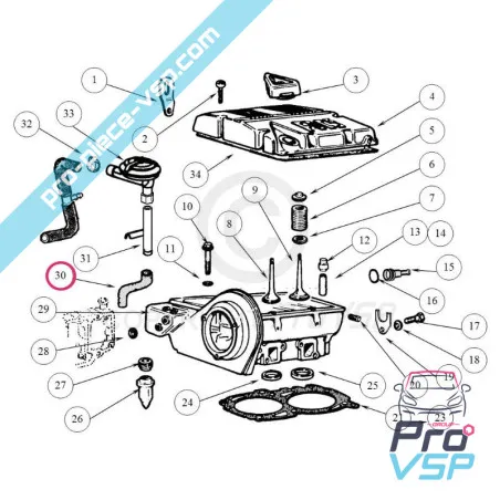 Breaklard-Schlauch für den Motor Lombardini Focs Progress