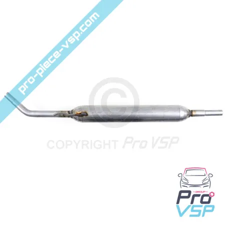 Avgasmittlig ljuddämpare anpassningsbar för Aixam