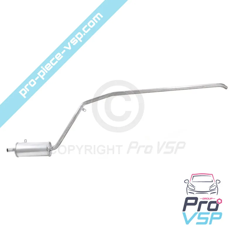 Rear silencer for Aixam 400