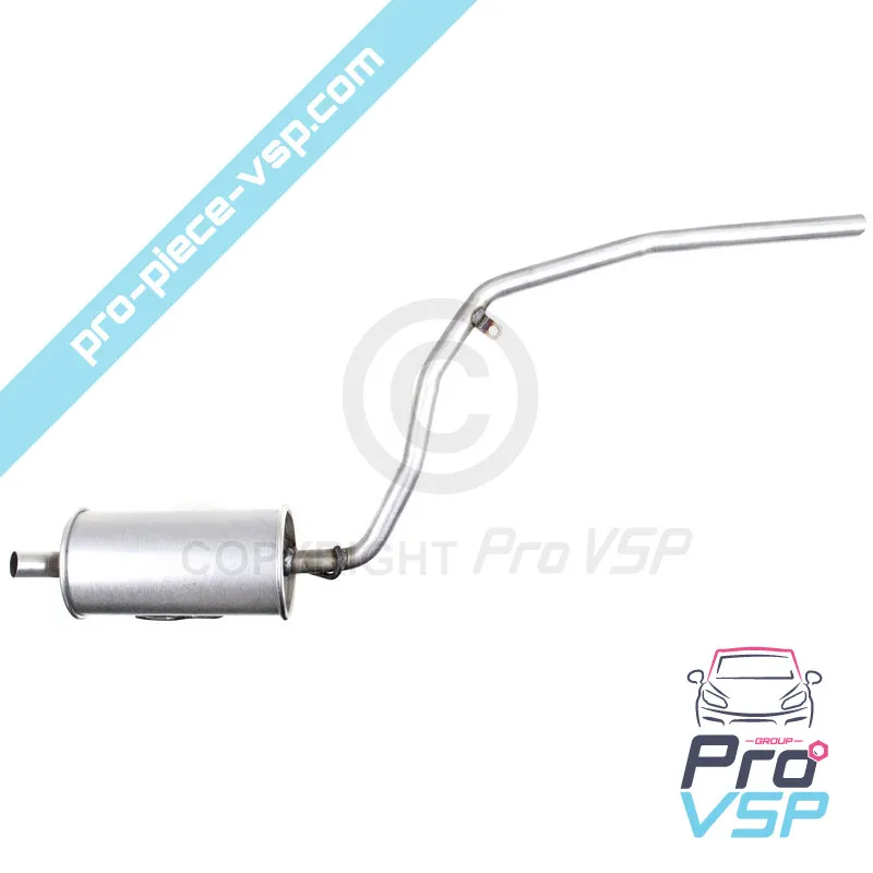 Rear silencer for aixam 500.4 and 500.5