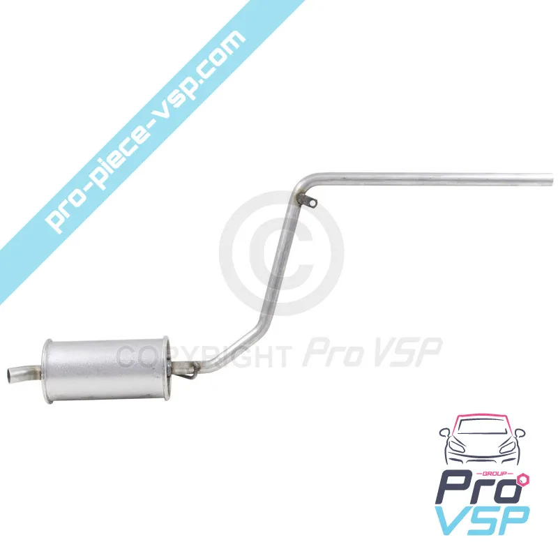 Silenziatore posteriore di scarico adattabile per Aixam A741 A751 Crossline Fase 1 (1 ° assembly)