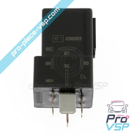 6-pin förvärmningsrelä för aixam