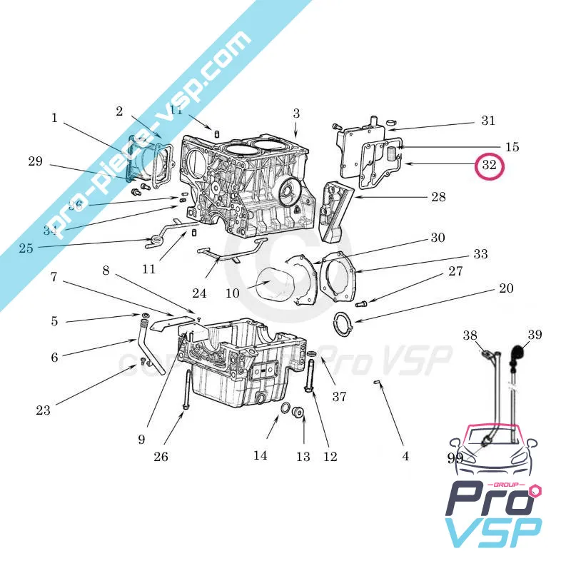 Joint du décanteur lombardini focs et progress