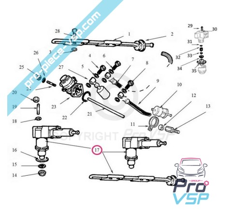 Kit injection pour moteur Lombardini focs