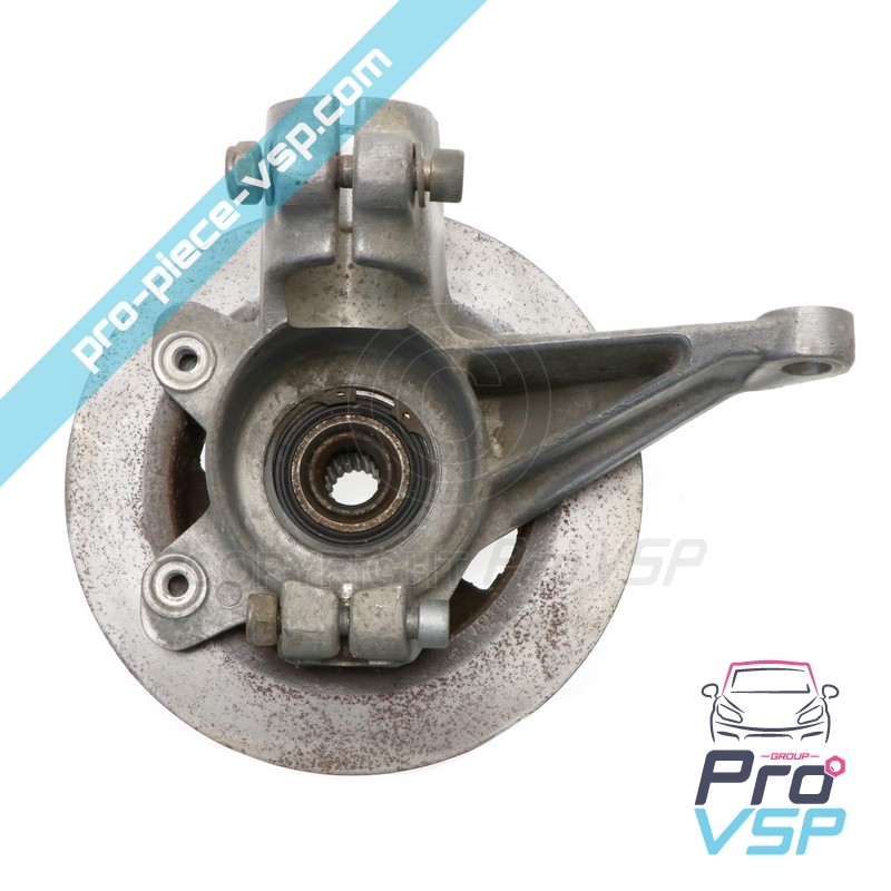 Hub + right front brake disc