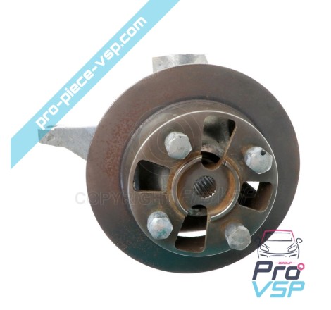 Hub + right front brake disc