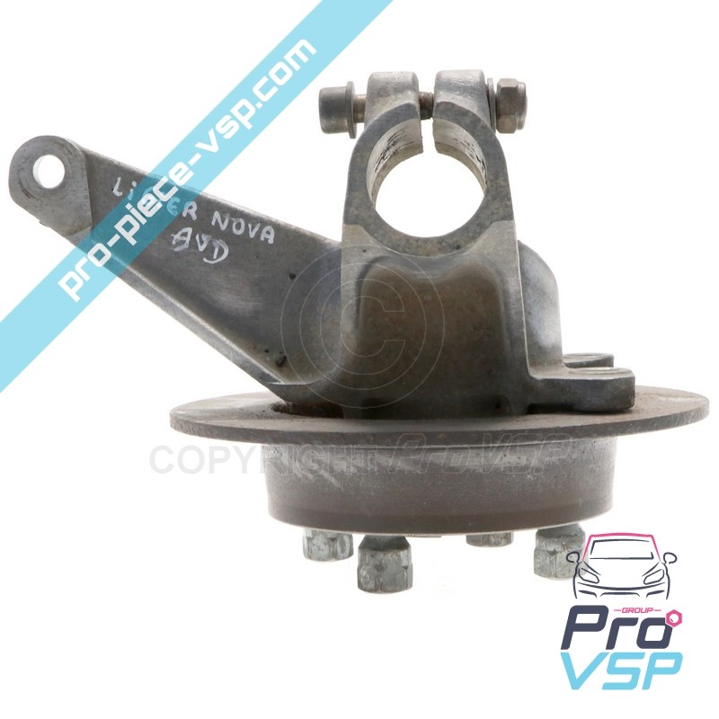 Hub + right front brake disc