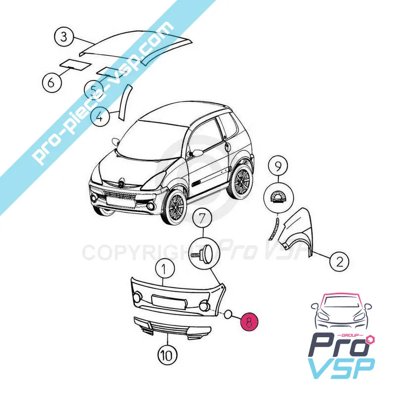 Nebelverschluss für Aixam