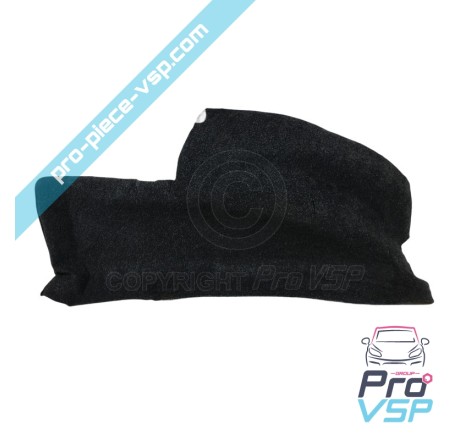 Rear wheel pass carpet left