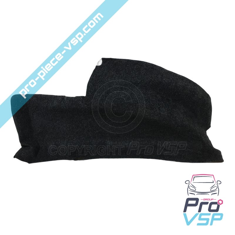 Rear wheel pass carpet left