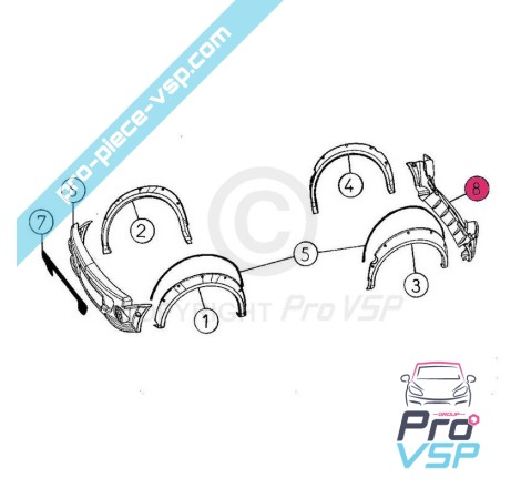 Pára-choques traseiro para aixam a721 esporte scouty R fase 1