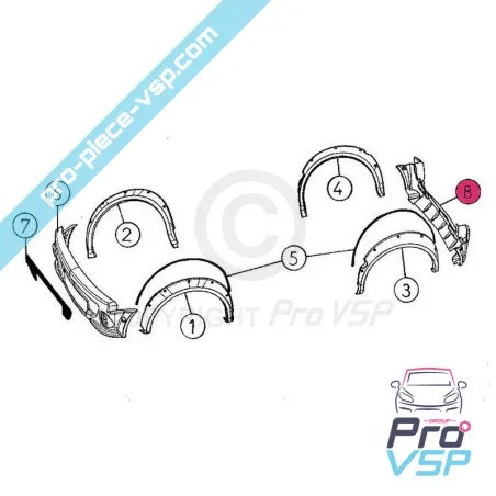 Paraurti posteriore per aixam a721 SPORT scouty R fase 1
