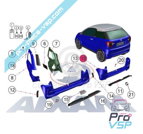 Rear bumper