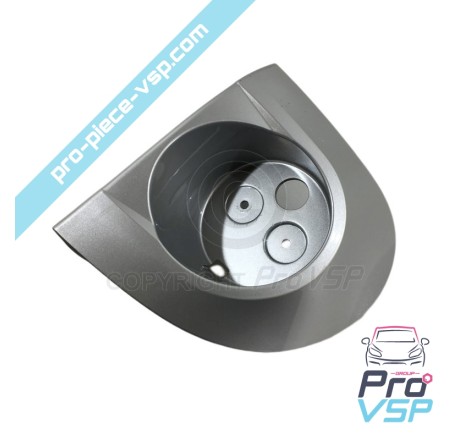 Chrome rear light hubcap straight