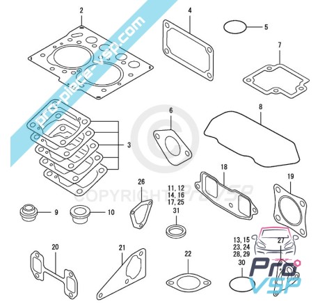 Pochette de joints yanmar