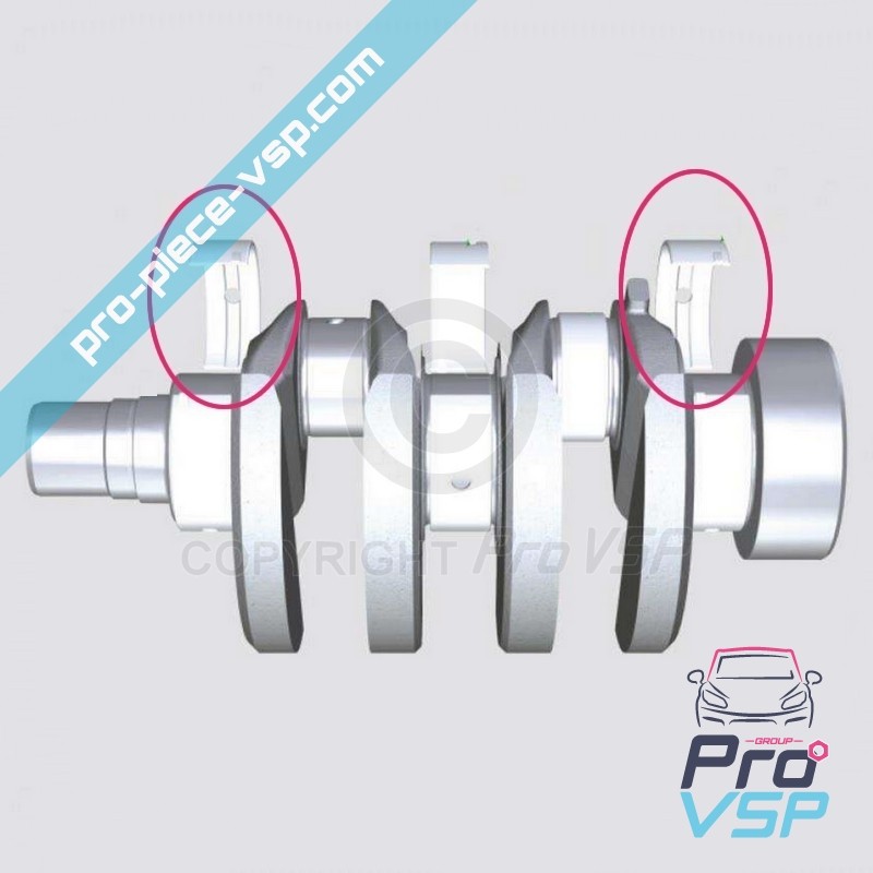 Crankshaft exterior pad