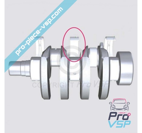 Central crankshaft pad