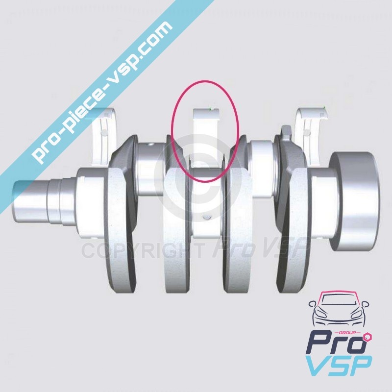 Central crankshaft pad