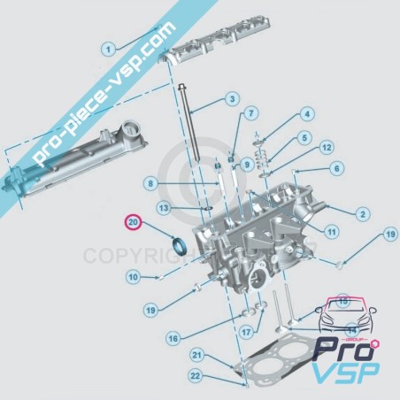 SPI Joint Cylinder Head Lombardini dci