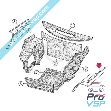 Joue d'aile avant gauche adaptable en plastique ABS pour Aixam