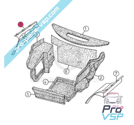 Play right front wing adaptable plastic ABS for Aixam