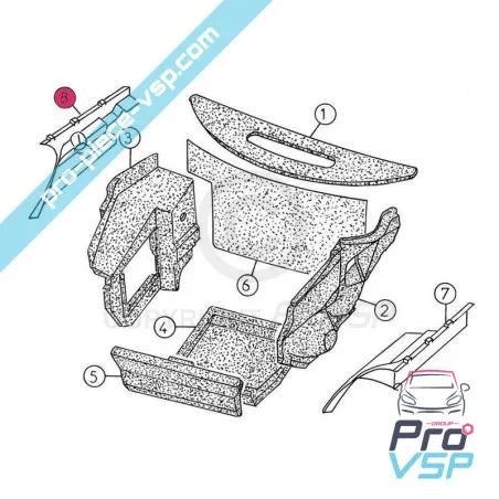 Joue d'aile avant droite adaptable en plastique ABS pour Aixam