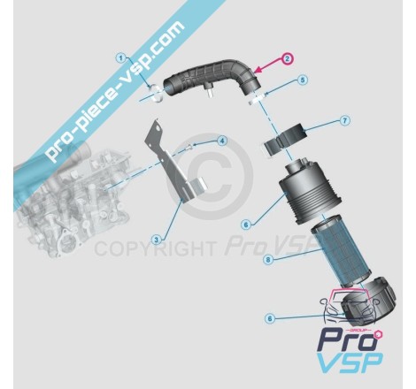 Air filter hose