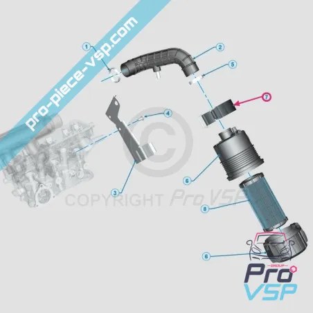 Filtru de fixare de aer Lombardini dci