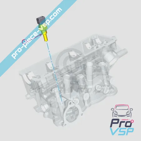 Sensor de temperatura da água do motor Lombardini dci