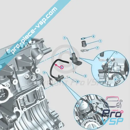 Sensor de torre do motor Lombardini dci