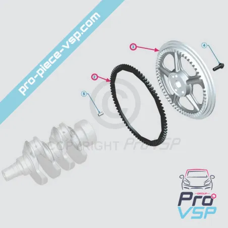 Flywheel Lombardini-motor dci