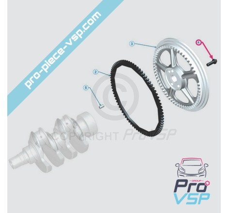 Motor steering wheel screw