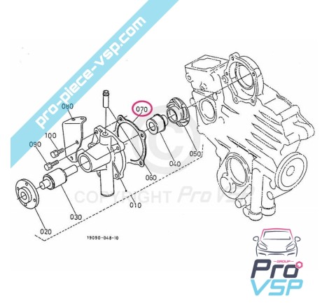 Water pump gasket