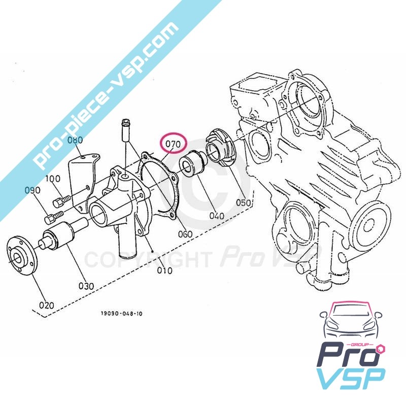 Water pump gasket